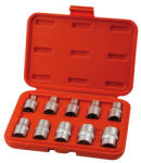Extol Premium 8818128 bitdugófej klt. belső, 10db, TORX, 1/2"×38mm (E8-10-11-12-14-16-18-20-22-24), CrV/S2 (8818128)