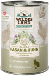  Wildes Land 6x400g Wildes Land Adult Cat Fácán & csirke áfonyával nedves macskatáp