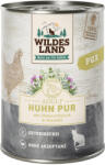  Wildes Land 6x400g Wildes Land Adult Cat Csirke PUR sáfrányos szekliceolajjal nedves macskatáp