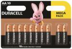 Duracell Elem, AA ceruza, 10 db, DURACELL Basic (DUELAA10)