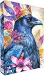 Black Sea Puzzle Black Sea din 500 piese - Printre flori: Corb (BS82503) Puzzle
