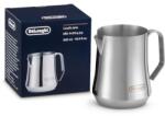 DeLonghi Cană pentru spumarea laptelui De'Longhi DLSC069 - AS00000268, 500ml, Formă specială pentru dezvoltarea texturii spumei perfecte, Cioc subțire ideal pentru Latte Art, Stainless Steel (DLSC069)
