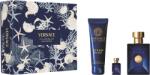Versace Dylan Blue férfi parfüm szett (eau de toilette) Edt 100ml+5ml+150ml tusfürdő