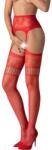 Passion Lingerie Чорапогащник с отвори Passion S030 червен