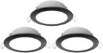Aigostar B. V. Aigostar-KÉSZLET 3x LED Kültéri beépített lámpa LED/4, 8W/230V 6500K IP65 fekete B10405QA7 (AI1903)