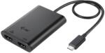 i-tec USB-C Dupla 4K/60Hz (egyes 8K/30Hz) HDMI Videó Adapter (C31DUAL4K60HDMI)