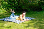 Amazonas Pătură de picnic Amazonas, ultra light 150x120 cm, albastru Patura