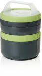 humangear Stax Cutie de prânz modulară XL gri-verde