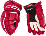 CCM Mănuși de hochei JetSpeed FT6 Red/White Senior 15 inci