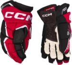 CCM Mănuși de hochei FT6 Black/Red/White Senior 13 inci