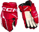 CCM Mănuși de hochei Tacks XF PRO Red/White Junior 11 inci