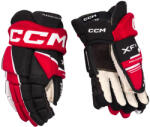 CCM Mănuși de hochei Tacks XF 80 Black/Red/White Junior 12 inci