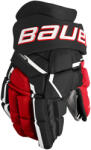 Bauer Mănuși de hochei Supreme MACH Black/Red Intermediate 12 inci