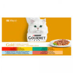 Gourmet 4X85g Duoélmény Szósz M+Cs, Ny+Máj, K+Pu, Hal+Spenót Konzerv - tenyesztoitap