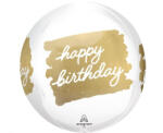 anagram Fólia gömb lufi 16" 40cm Orbz, Happy Birthday (LUFI313140)