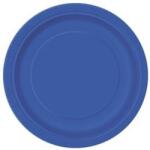 Unique Papírtányér 23cm 16db Sötétkék (LUFI170647)