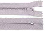 Fashion Műanyag fogú rögzített (nem bontható) spirálcipzár, 3mm, 35cm hosszú, 270350, világos szürke