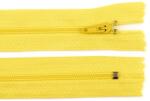 Fashion Műanyag fogú rögzített (nem bontható) spirálcipzár, 3mm, 35cm hosszú, 270350, sárga