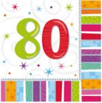 Amscan Színes szalvéták - 80