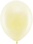 PartyDeco Pasztell, krémes latex léggömbök 23 cm, 6 db