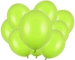 PartyDeco Világoszöld latex léggömbök erős minőségben