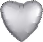 Amscan Platina szívű fólia lufi