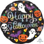 Amscan Kerek fólia léggömb - Boldog Halloween