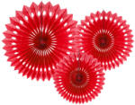PartyDeco Piros Rozetta