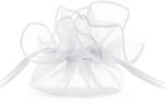 PartyDeco Fehér organza tasak