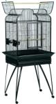 FLAMINGO Parrot cage Lorre Anthracite - Масивен Кафез за птици на колела, размер 66 х 51 х 164 см, Белгия - 103616