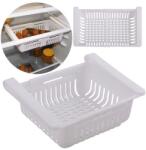 köken Organizator pentru frigider sau raft Extensibil Koken, organizare eficientă, Cos de depozitare din plastic, depozitare convenabilă, aspect modern, 28x15.5x6 cm, Alb - koken - 23,99 RON