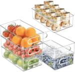 köken Cutie de depozitare Koken cu divizoare detașabile, pentru frigider, birou, bucatarie, transparenta si usor de curatat, 31, 6 x 23, 7 x 9, 7 cm