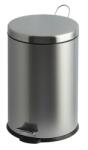 VEPA BINS Pedálos szemetes, fém, 30 l, VEPA BINS, króm (VB 222230 MATT) - tabexpress