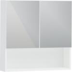 haaus Corp Baie Tejo, Suspendat, 2 Usi, Alb, cu oglinzi, 70 x 17 x 70 cm (924768)