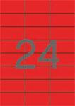 APLI Etikett, 70x37 mm, színes, APLI, piros, 2400 etikett/csomag (11836) - tabexpress