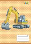 Victoria Füzet, tűzött, A5, vonalas, 32 lap, 1. osztály, COOL BY VICTORIA, Excavator , 14-32 (ISVFC47)
