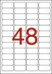 APLI Etikett, 45, 7x21, 2 mm, poliészter, időjárásálló, kerekített sarkú, fehér, APLI, 960 etikett/csomag (12112) - tabexpress