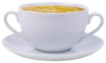 ROTBERG Leveses csésze+alj, ROTBERG, fehér, 35 cl, 6 db-os szett Basic (1211BAS025)