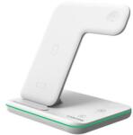 CANYON Töltőállomás, 3-az-1-ben, Apple+Qi töltés, CANYON WS-303 , fehér (CNS-WCS303W) - tabexpress