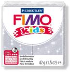 FIMO Gyurma, 42 g, égethető, FIMO Kids , glitteres ezüst (8030-812) - tabexpress