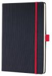 Sigel Jegyzetfüzet, exkluzív, A5, vonalas, 97 lap, keményfedeles, SIGEL Conceptum Red Edition , fekete-piros (CO663)