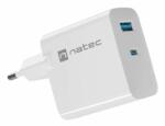 NATEC Ribera GaN 65W USB-A USB-C fehér (NUC-2144)