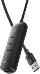 UGREEN HUB USB extern Ugreen, CM416, USB 3.1 x 2, USB Type-C x 2, conectare prin USB Type-C, material ABS, lungime 25 cm, negru (35583)