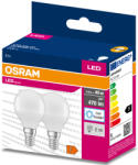OSRAM E14 LED Value Classic kisgömb 4, 9W, 470 lm, 6500 K, 40 W izzó helyett (2 darabos) (4058075479258)