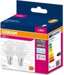 OSRAM E14 LED Value Classic 7, 5W, 806 lm, 6500 K, 60 W izzó helyett (2 darabos) (4058075479319)