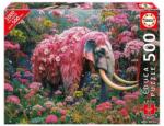 Educa 500 db-os XXL puzzle - Elefánt virágok között (20228) (20228)