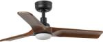 Faro Barcelona FARO 33806WT-1TW - LED ventilator HEYWOOD S 10W/230V lemn/negru pr. 90 cm WT+DO (FA33806WT-1TW)