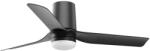Faro Barcelona Ventilator LED dimabil de tavan FARO 33834WT-1TW MINI PUNT TUB S 10W/230V negru d. 90 cm WT + telecomandă (FA33834WT-1TW)