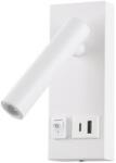 EUROLAMP Spot LED de perete cu USB LED/2W/230V alb (EU0435)