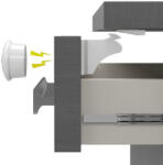 BabyOno mágneses zár bútorhoz 4 db plusz kulcs 1577 - babamarket